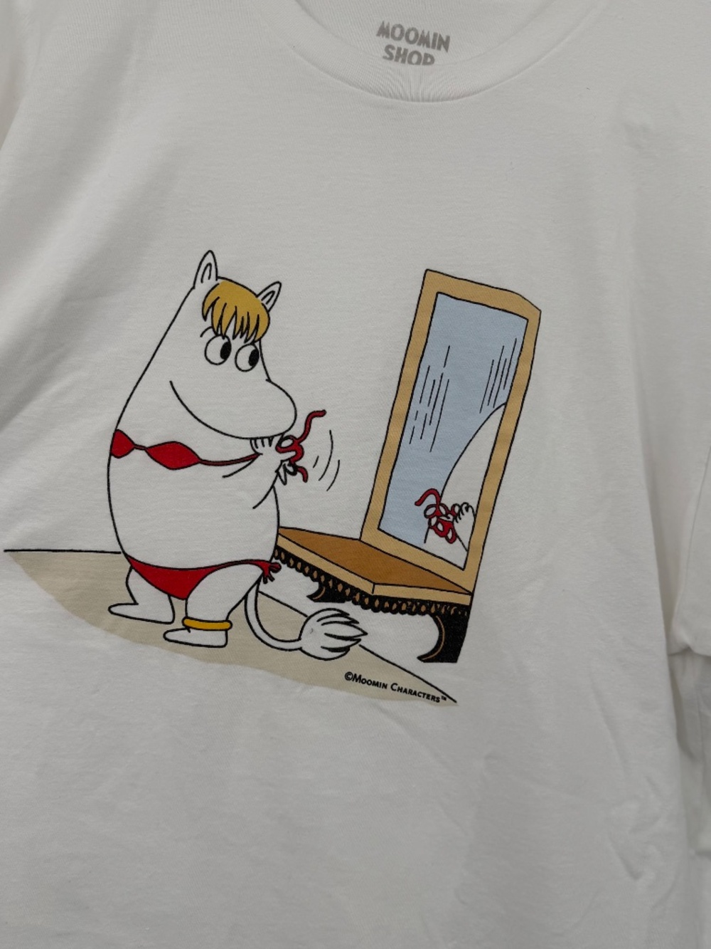 Moomin Shop Hawaii T Shirt Adult Size Large White Short Sleeve Cartoon Graphic - Picture 3 of 8